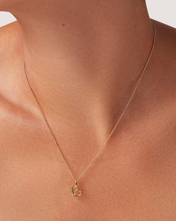 JENNY BIRD Waterproof Monogram Necklace - B Necklace For Women