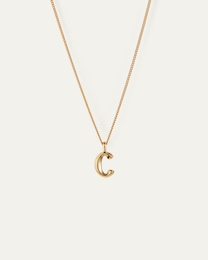 JENNY BIRD Waterproof Monogram Necklace - C Necklace For Women