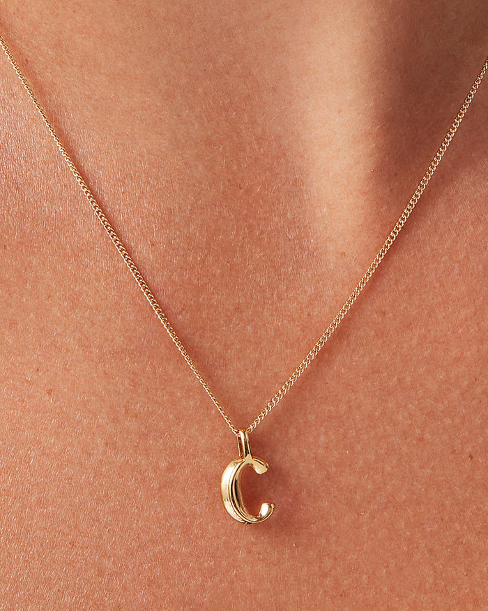 JENNY BIRD Waterproof Monogram Necklace - C Necklace For Women