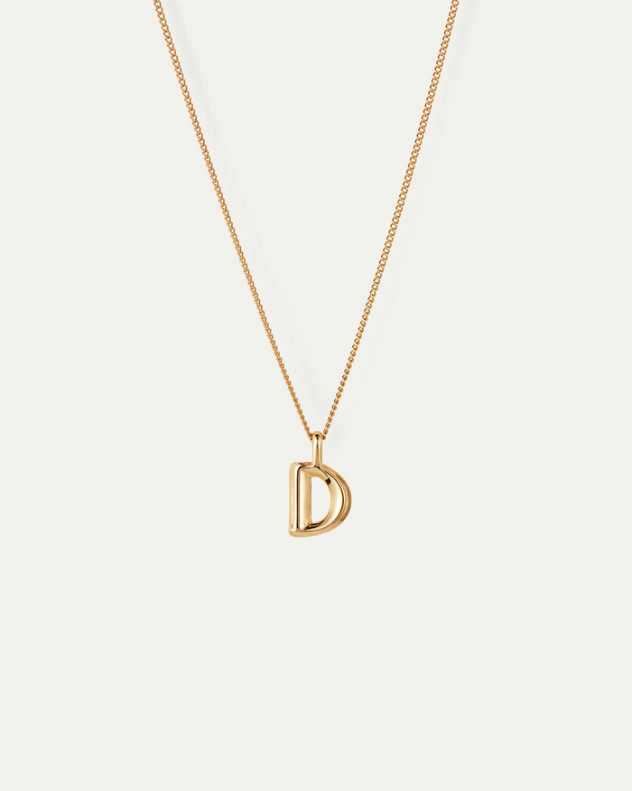 JENNY BIRD Waterproof Monogram Necklace - D Necklace For Women