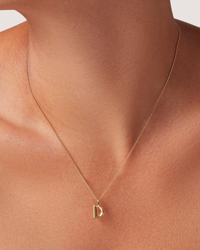 JENNY BIRD Waterproof Monogram Necklace - D Necklace For Women