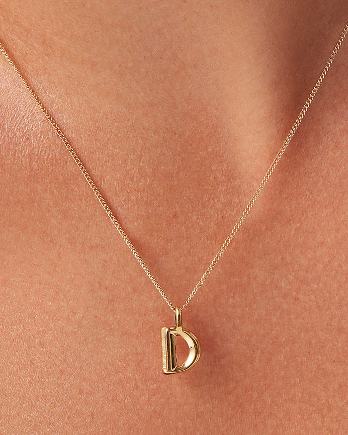 JENNY BIRD Waterproof Monogram Necklace - D Necklace For Women