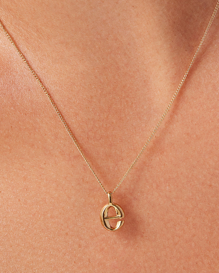 JENNY BIRD Waterproof Monogram Necklace - E Necklace For Women