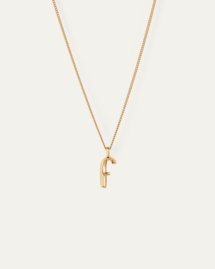 JENNY BIRD Waterproof Monogram Necklace - F Necklace For Women