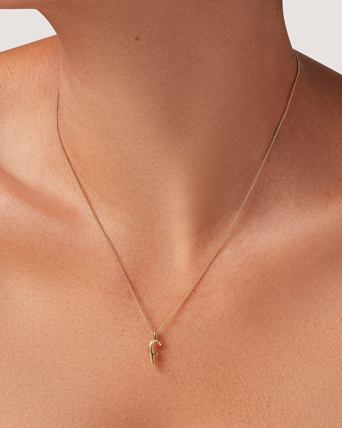 JENNY BIRD Waterproof Monogram Necklace - F Necklace For Women