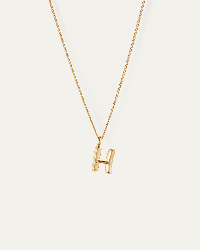 JENNY BIRD Waterproof Monogram Necklace - H Necklace For Women