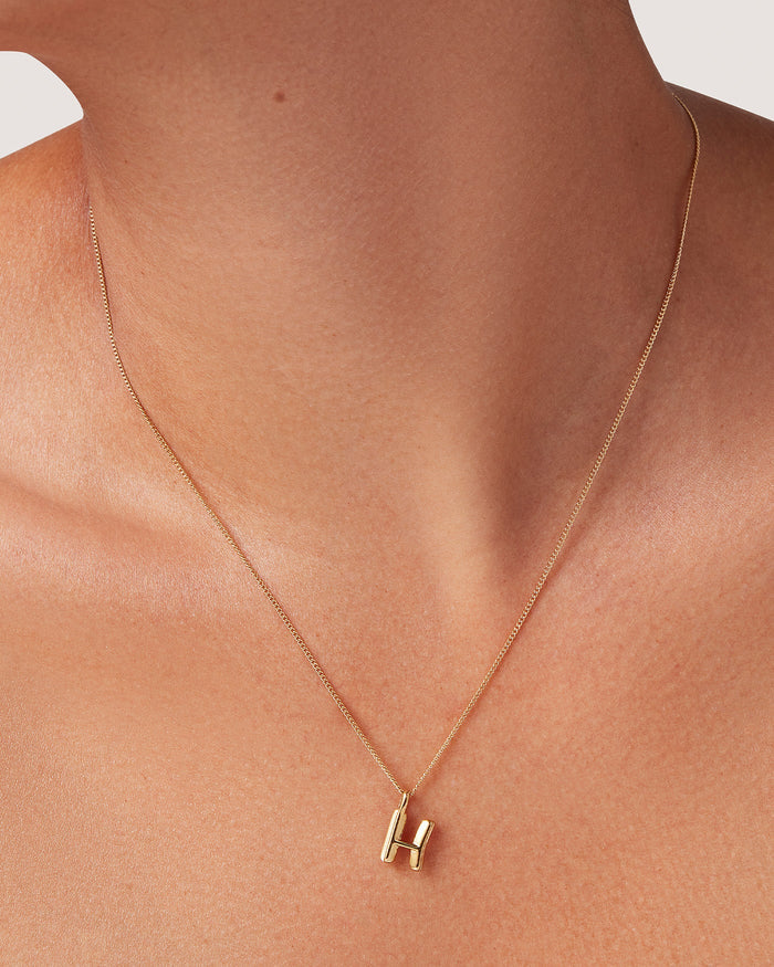 JENNY BIRD Waterproof Monogram Necklace - H Necklace For Women