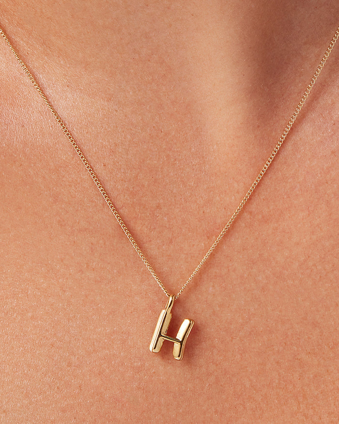 JENNY BIRD Waterproof Monogram Necklace - H Necklace For Women