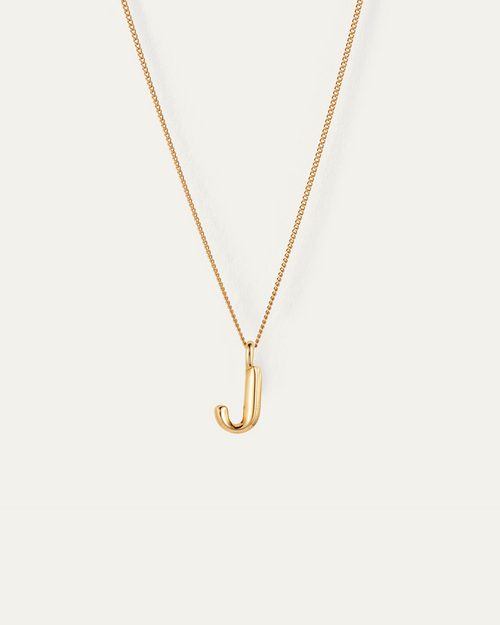 JENNY BIRD Waterproof Monogram Necklace - J Necklace For Women