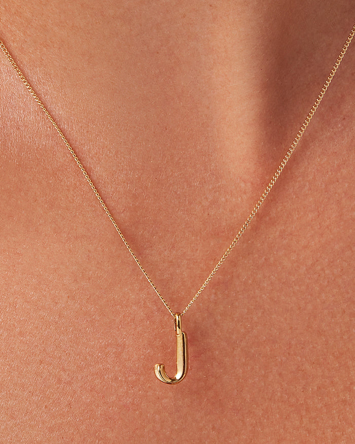 JENNY BIRD Waterproof Monogram Necklace - J Necklace For Women