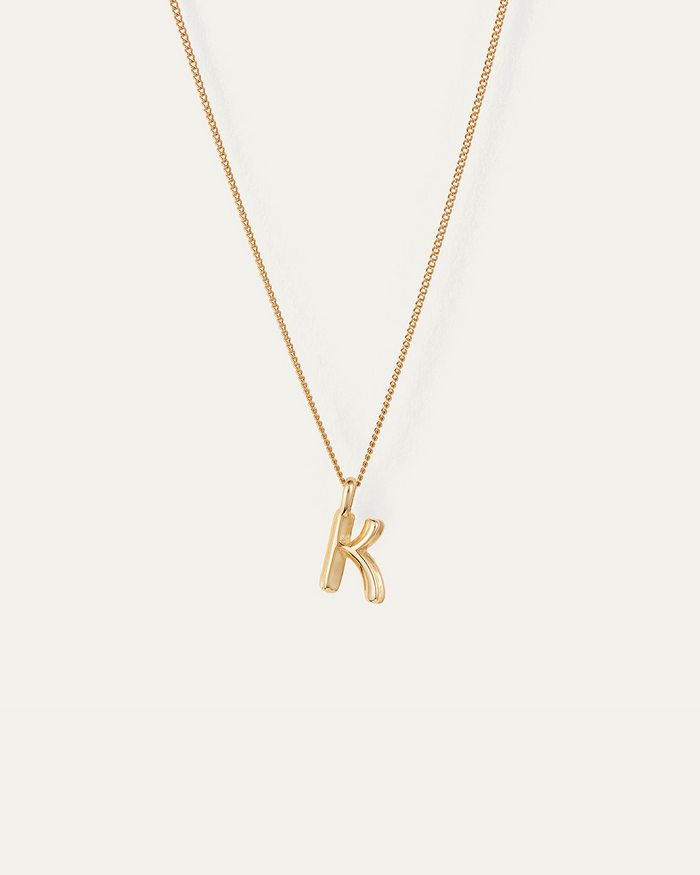 JENNY BIRD Waterproof Monogram Necklace - K Necklace For Women