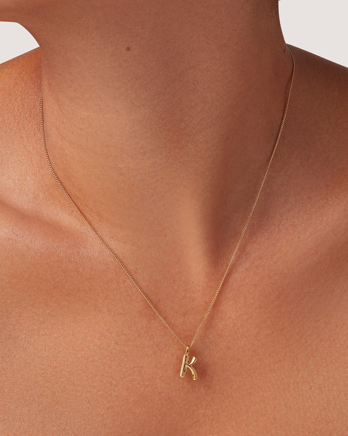 JENNY BIRD Waterproof Monogram Necklace - K Necklace For Women