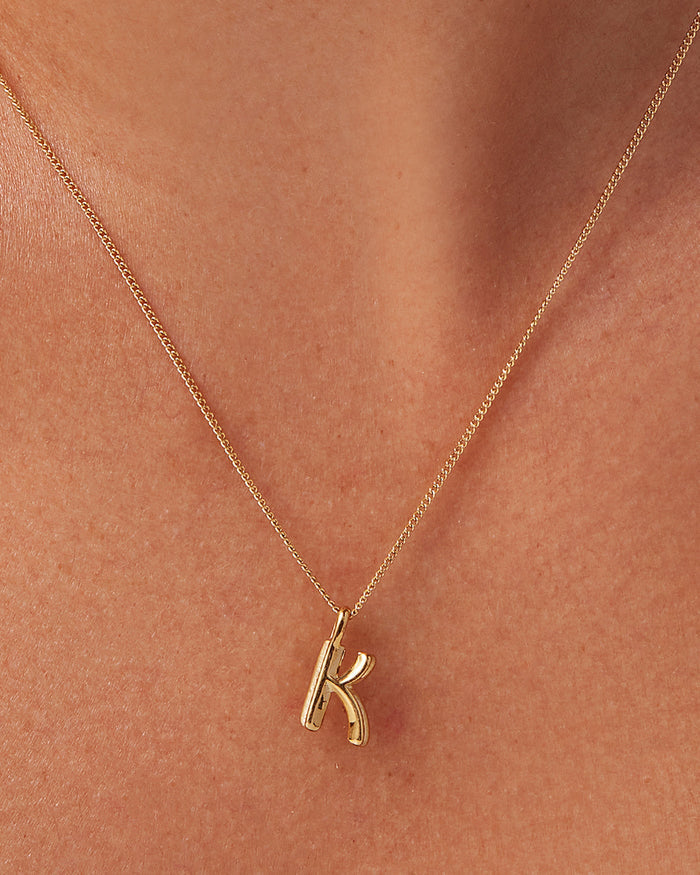 JENNY BIRD Waterproof Monogram Necklace - K Necklace For Women