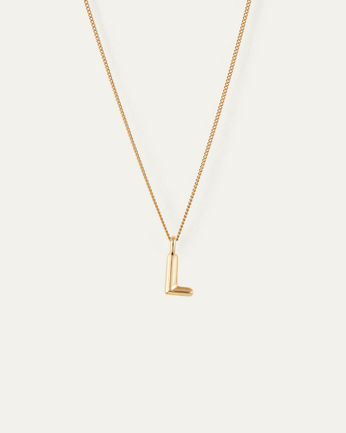 JENNY BIRD Waterproof Monogram Necklace - L Necklace For Women