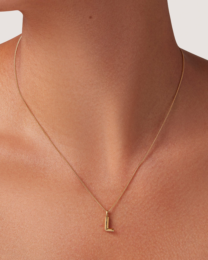 JENNY BIRD Waterproof Monogram Necklace - L Necklace For Women