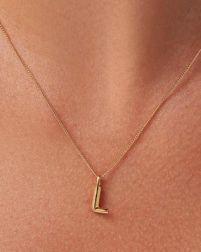 JENNY BIRD Waterproof Monogram Necklace - L Necklace For Women