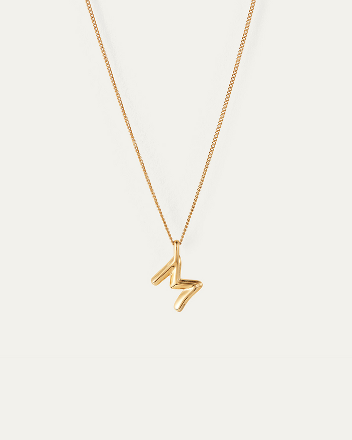 JENNY BIRD Waterproof Monogram Necklace - M Necklace For Women