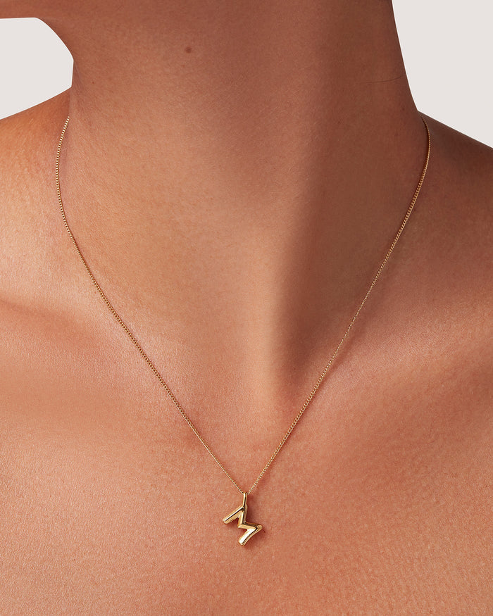 JENNY BIRD Waterproof Monogram Necklace - M Necklace For Women