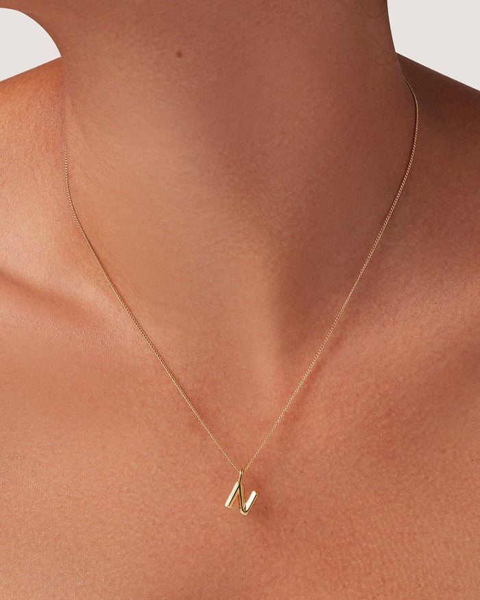 JENNY BIRD Waterproof Monogram Necklace - N Necklace For Women