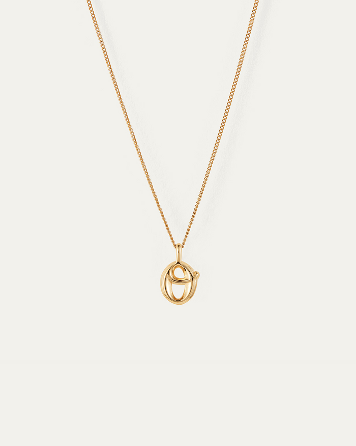 JENNY BIRD Waterproof Monogram Necklace - O Necklace For Women