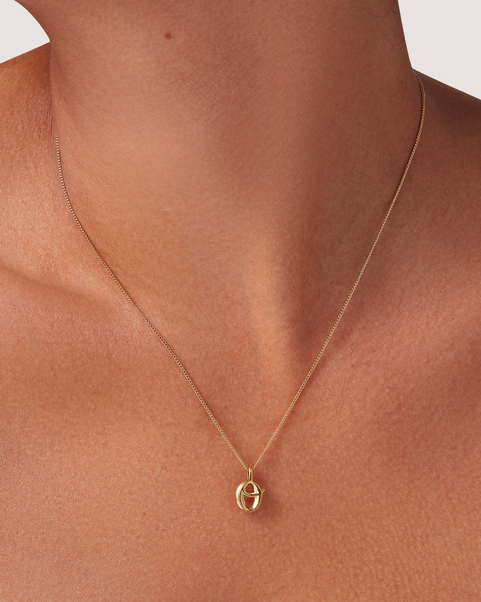 JENNY BIRD Waterproof Monogram Necklace - O Necklace For Women