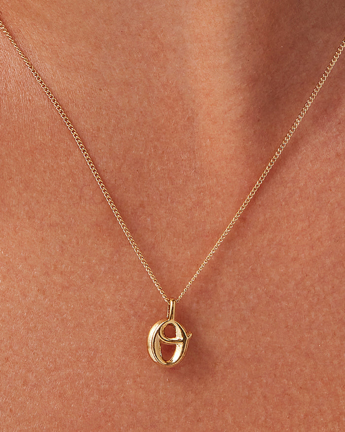 JENNY BIRD Waterproof Monogram Necklace - O Necklace For Women
