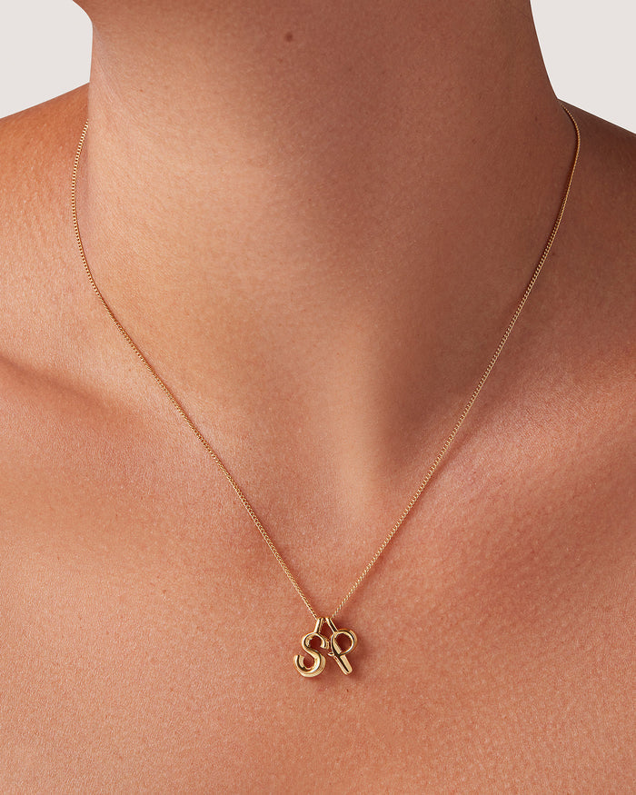 JENNY BIRD Waterproof Monogram Necklace - P Necklace For Women