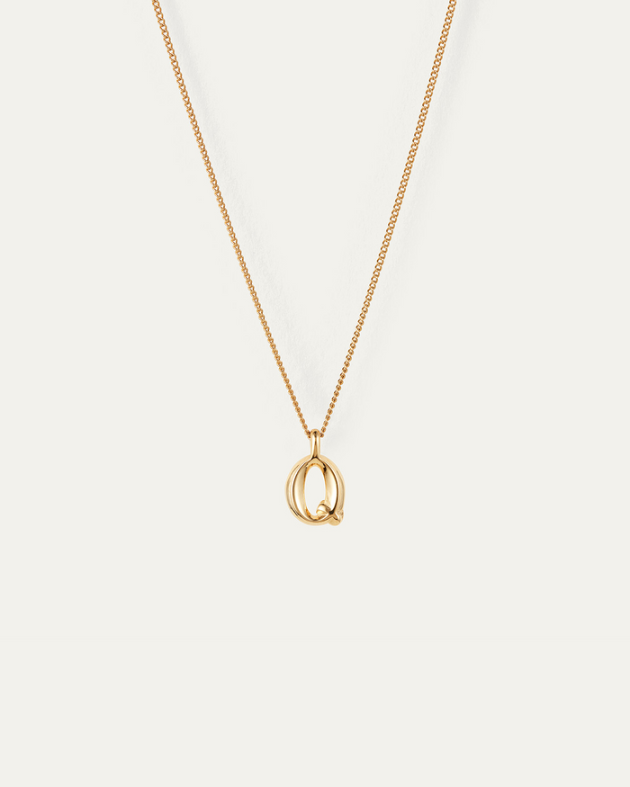 JENNY BIRD Waterproof Monogram Necklace - Q Necklace For Women