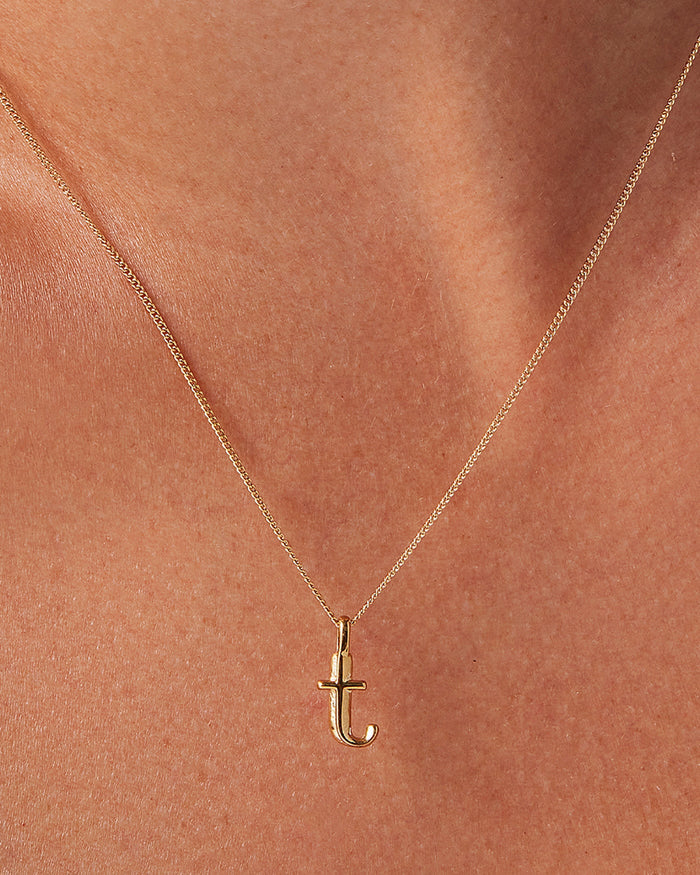 JENNY BIRD Waterproof Monogram Necklace - T Necklace For Women