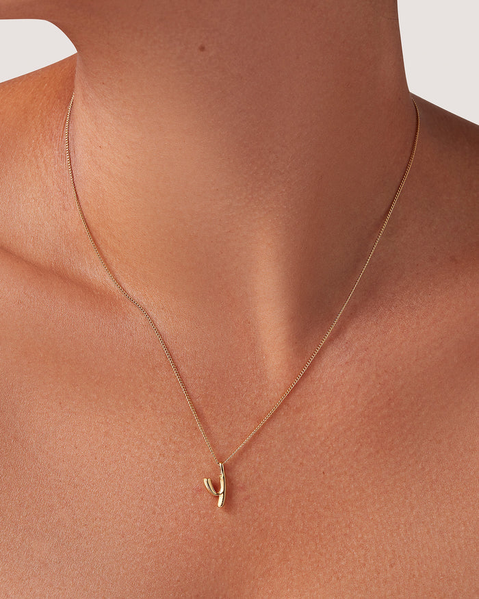 JENNY BIRD Waterproof Monogram Necklace - Y Necklace For Women