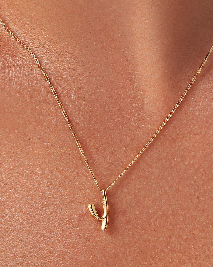 JENNY BIRD Waterproof Monogram Necklace - Y Necklace For Women