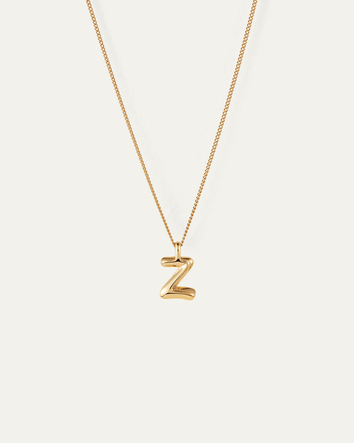 JENNY BIRD Waterproof Monogram Necklace - Z Necklace For Women