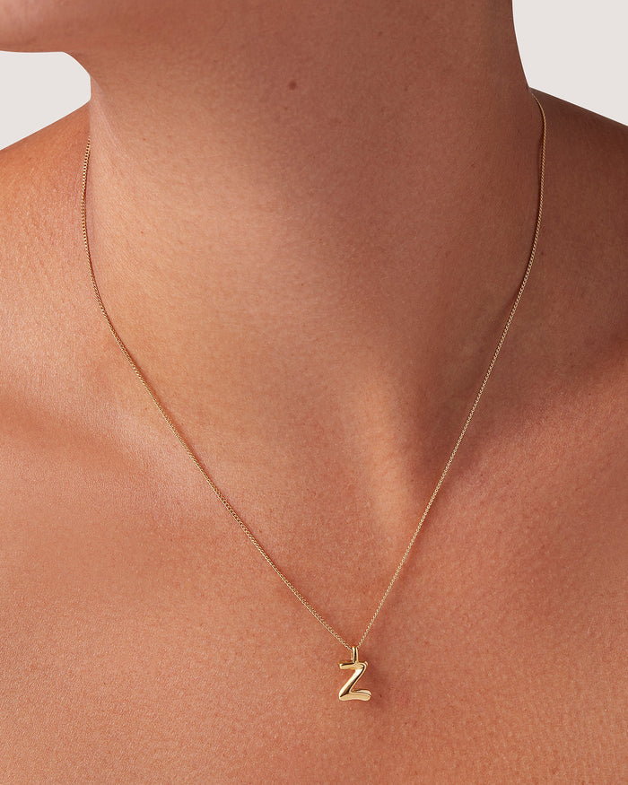 JENNY BIRD Waterproof Monogram Necklace - Z Necklace For Women