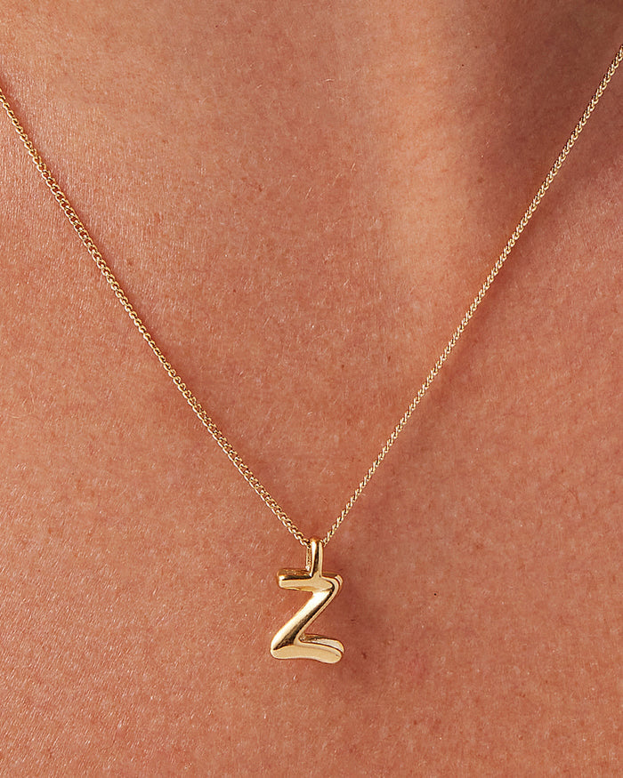 JENNY BIRD Waterproof Monogram Necklace - Z Necklace For Women