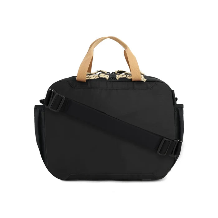 Back View of Topo Designs Mountain Cross Bag in "Black / Neutral"