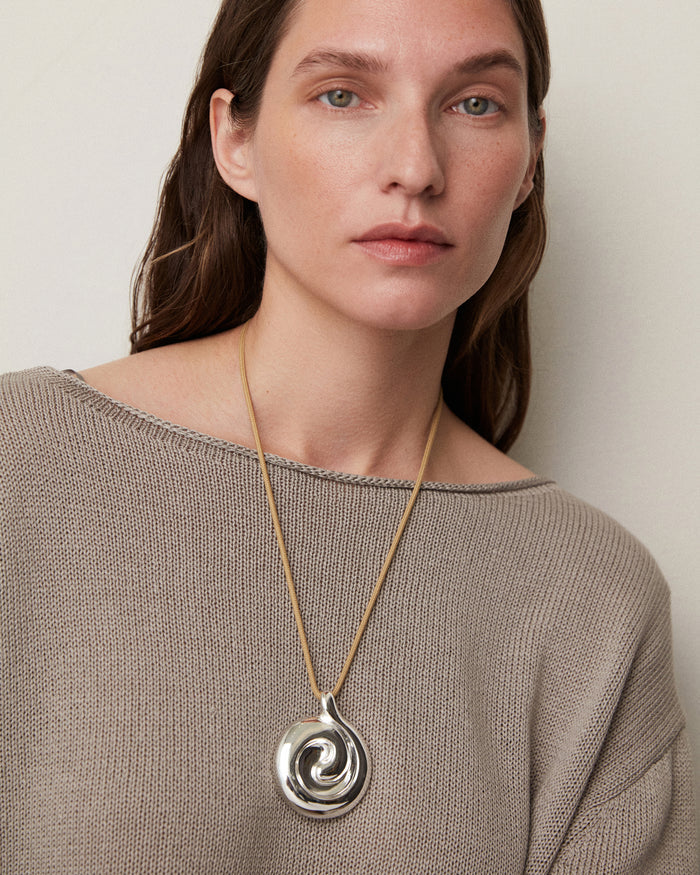 Nico Mirror Pendant Rope Necklace