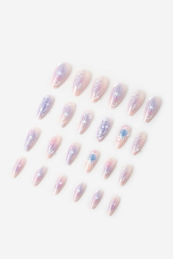 Rave Princess - Almond Press-On Nails