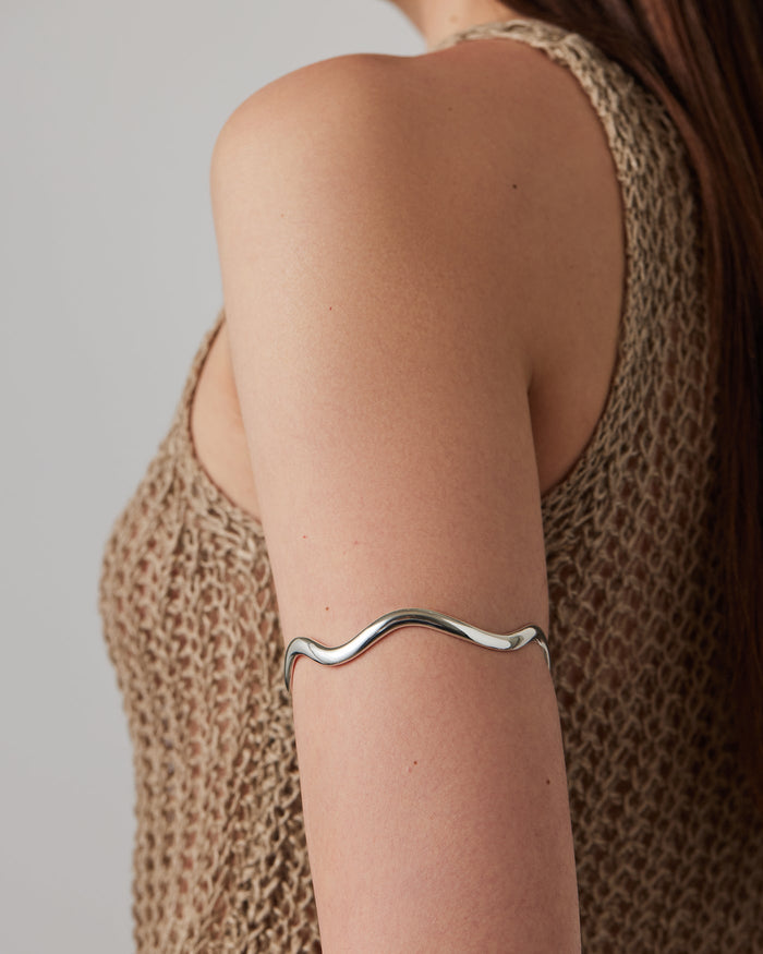 JENNY BIRD Ola Arm Cuff Silver Arm Cuff For Women