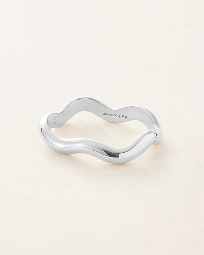JENNY BIRD Waterproof Ola Bangle Silver Bangle For Women