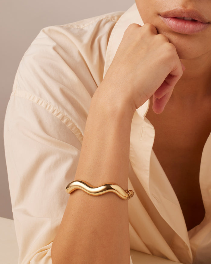 JENNY BIRD Waterproof Ola Bangle Gold Bangle For Women