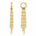 Olandria Drop Chain Huggie Hoop Earring
