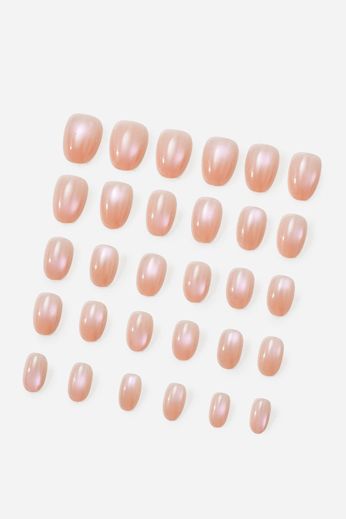 Ombre Pink - Short Oval Press-on Nails