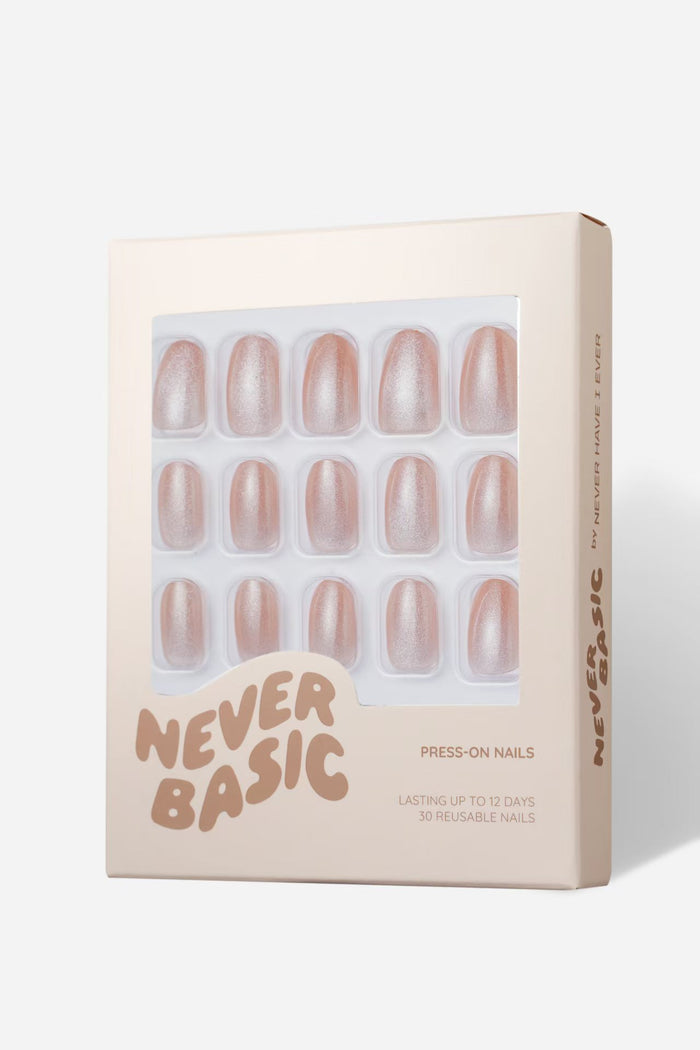 Ombre Purple - Short Oval Press-on Nails