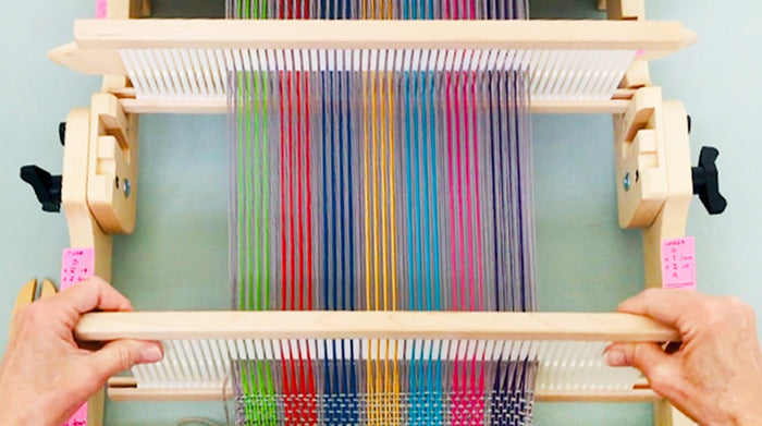 doubleweave on a rigid heddle loom