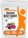 BulkSupplements.com Organic Beet Root Powder 500g bag image