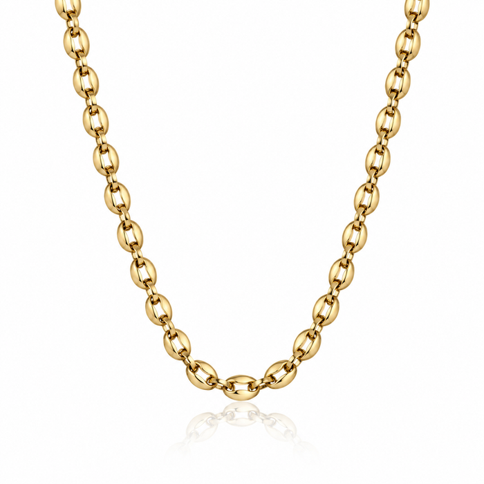 Oval Link Choker Necklace