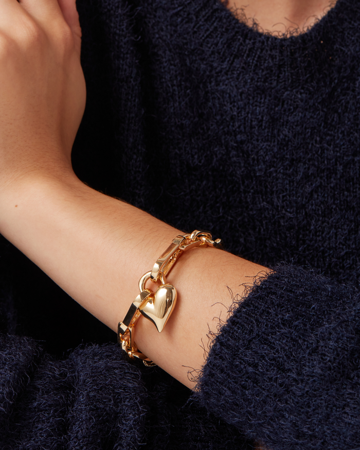 JENNY BIRD Padlock Heart Chain Bracelet Gold Chain Bracelet For Women