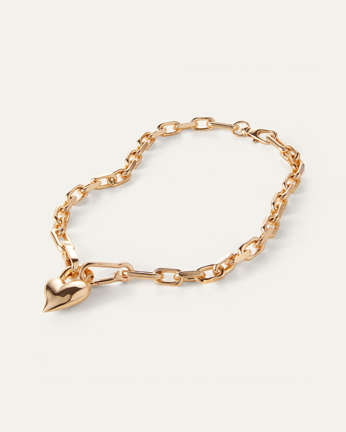 JENNY BIRD Padlock Heart Pendant Necklace Gold Pendant Necklace For Women
