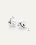 JENNY BIRD Nouveaux Puff Silver Statement Earrings For Women