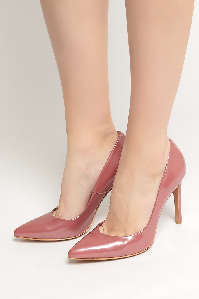 Patent Leather Stiletto Pumps – Pastel Pink